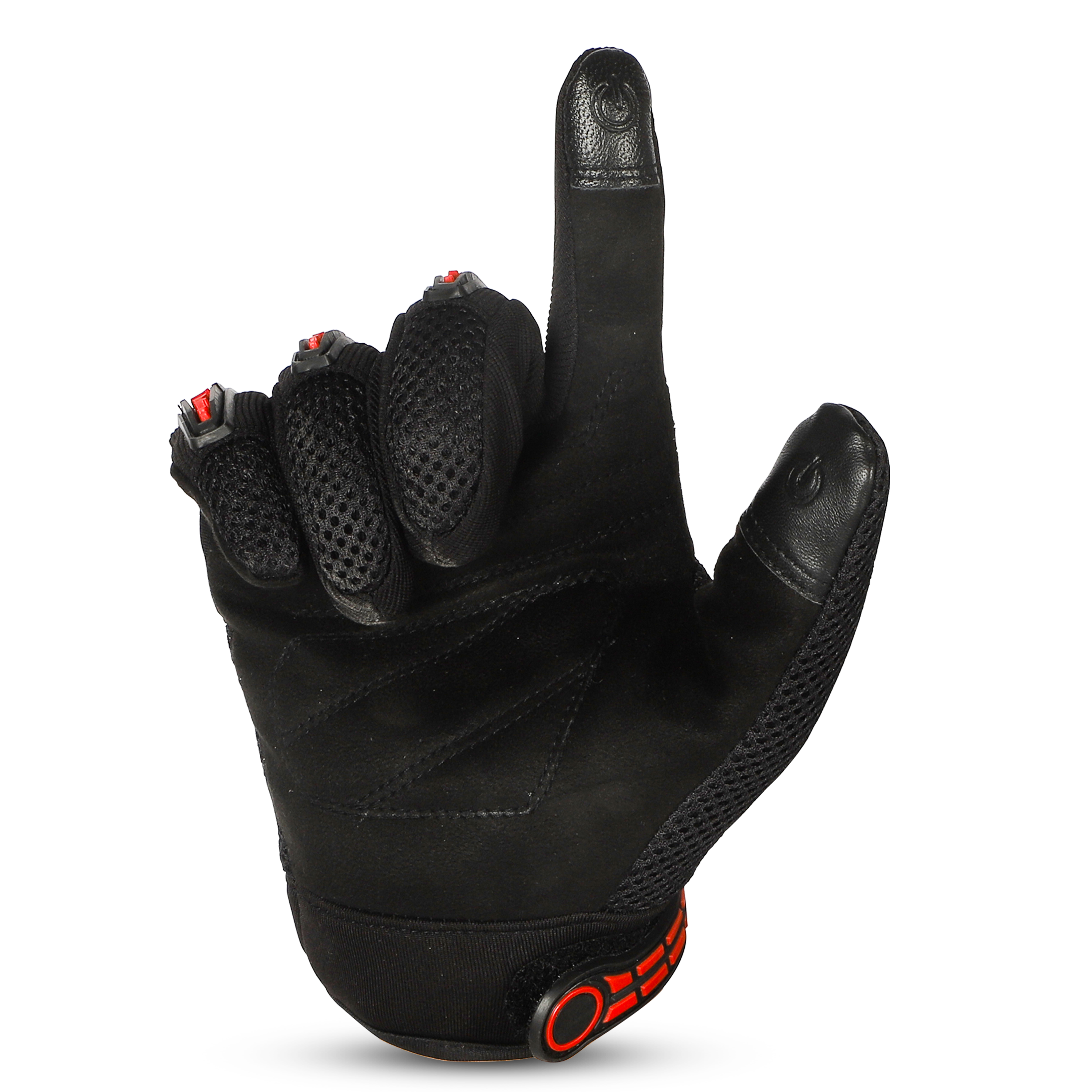 Steelbird Rider-Pro Full Finger Gloves- Red